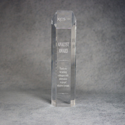 Acrylic Hexagon Tower Award - - Nothers