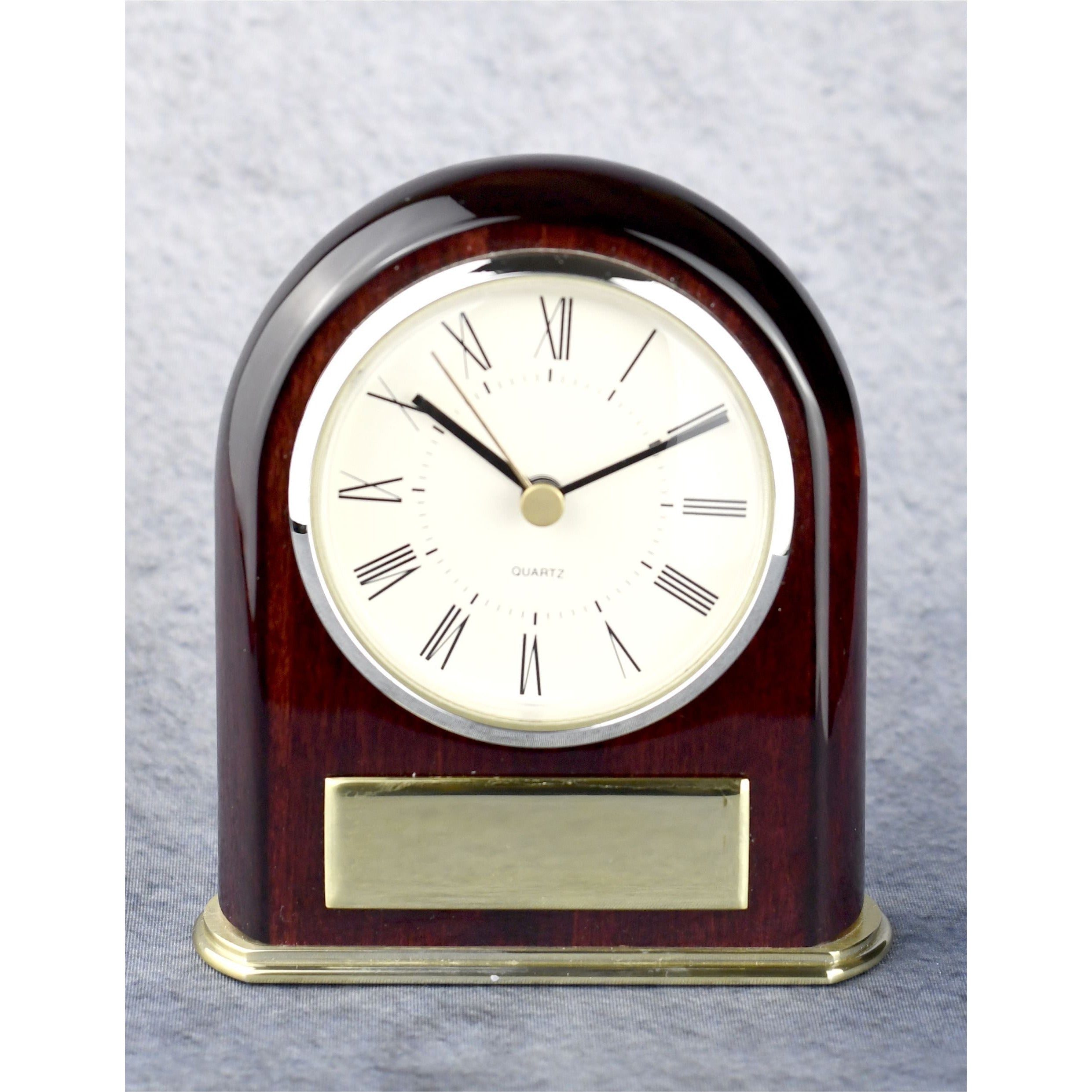 Clock Framed with Rosewood and Brass - - Nothers