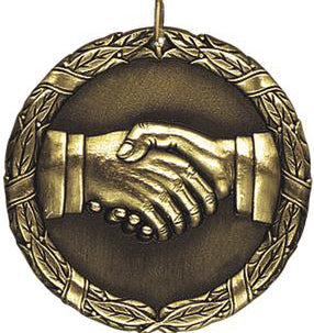 3D Medals - 2" 3D Shaking Hands Medal - Nothers