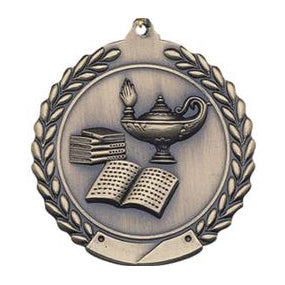 Sculptured Medals - Lamp of Knowledge Sculptured Medal - Nothers