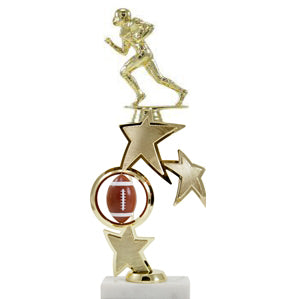Figure Trophy with Sport Ball Spinner