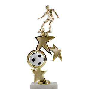 Figure Trophy with Sport Ball Spinner - Soccer - Nothers