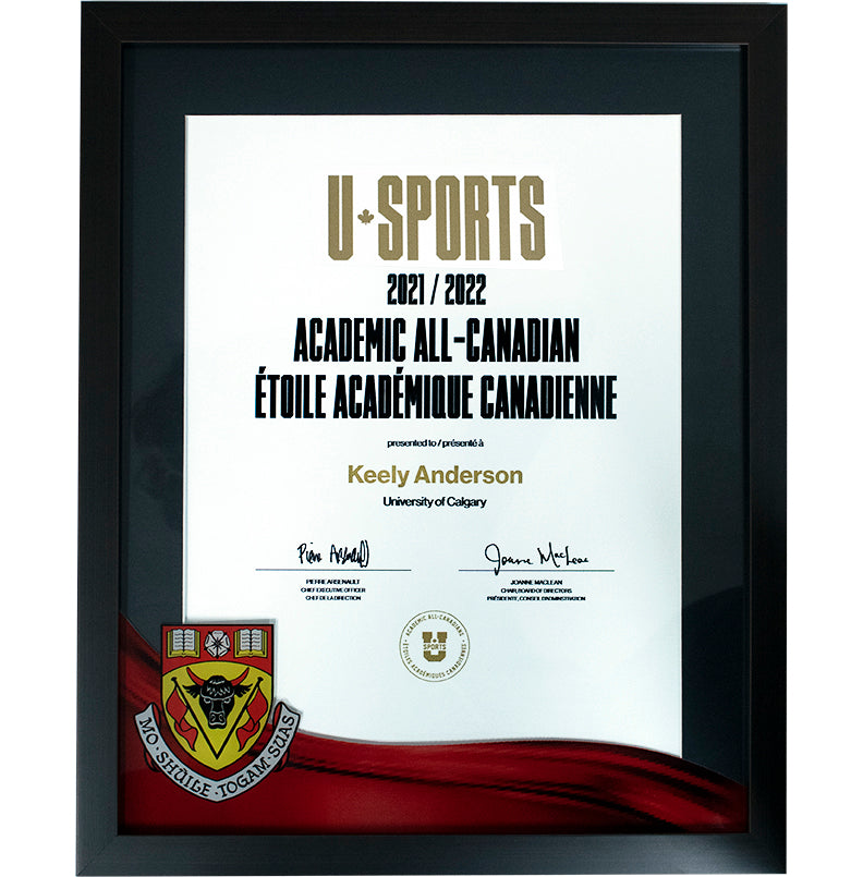 Framed Award Certificate