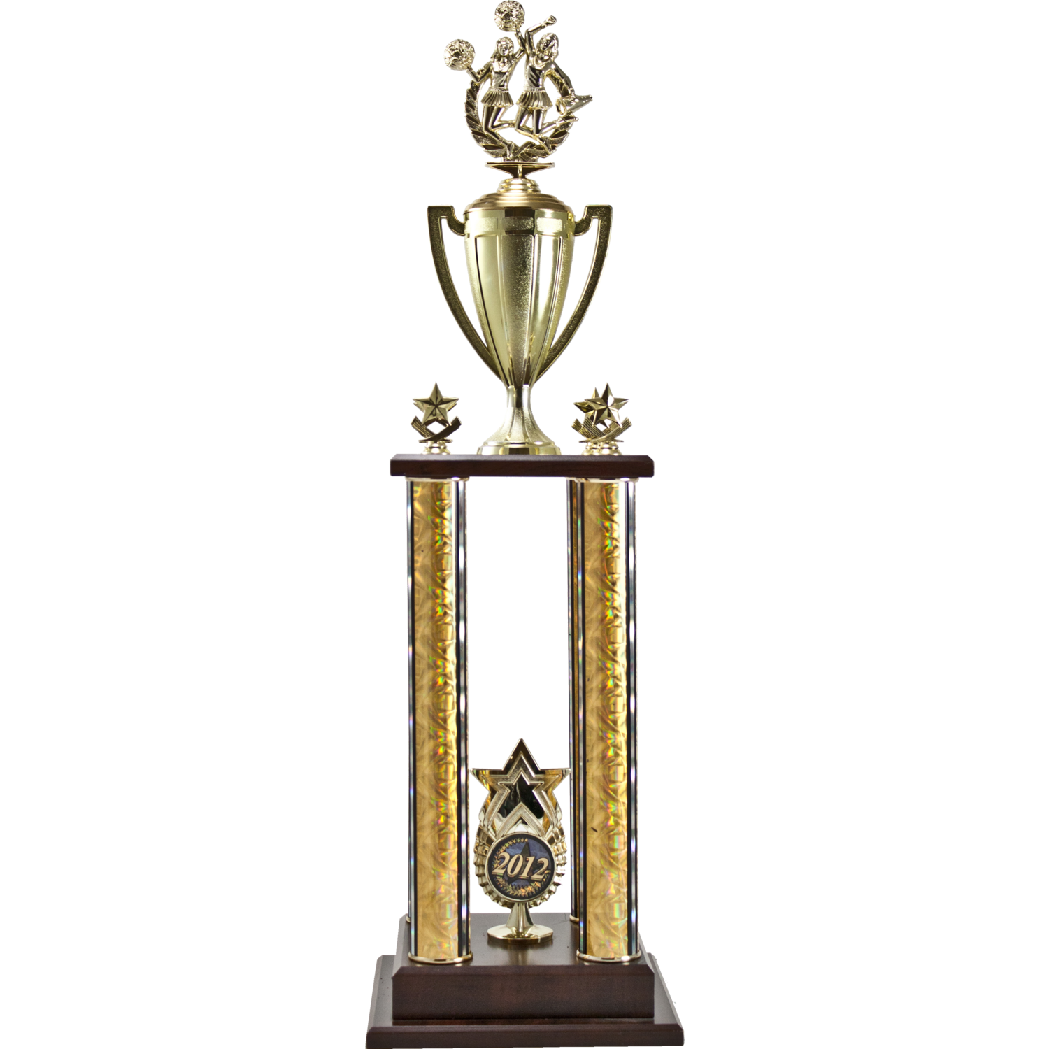 2 Tier 4 Post Trophy with Star Figure - Default Title - Nothers