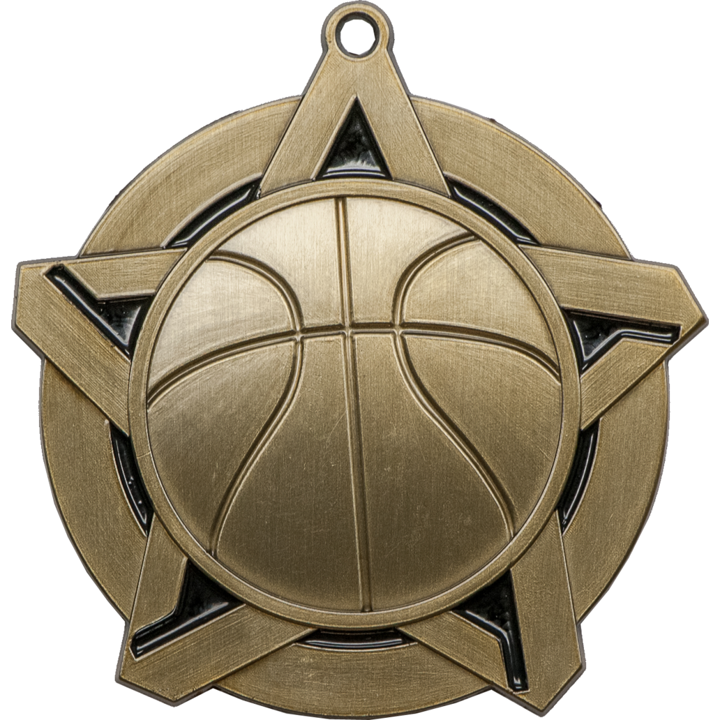 Star Series Medals - Basketball Gold - Nothers