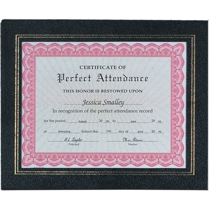 Leatherette Award Certificate Holder - - Nothers